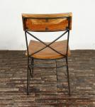 SOLID RECLAIMED TEAK WOOD & IRON CHAIR