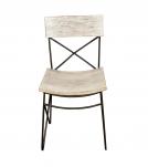 SOLID RECLAIMED TEAK WOOD & IRON CHAIR