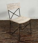 SOLID RECLAIMED TEAK WOOD & IRON CHAIR