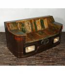 WOOD/IRON INDUSTRIAL SOFA