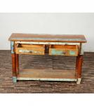 SOLID RECLAIMED TEAK WOOD CONSOLE