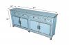 SOLID RECLAIMED TEAK WOOD SIDEBOARD CABINET