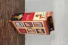 SOLID WOOD HAND PAINTED ADVERTISING 2 DOOR STORAGE CABINET