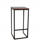 RECLAIMED WOOD AND IRON BAR STOOL