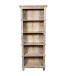 RECLAIMED TEAK 5 SHELF BOOKCASE DISPLAY CASE