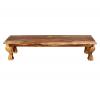 CARVED ROSEWOOD BENCH