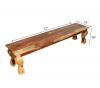 CARVED ROSEWOOD BENCH