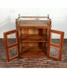 RECLAIMED TEAK WOOD + GLASS CABINET