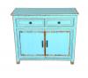 Solid Reclaimed Teak Wood 2 Door, 2 Drawer Sideboard Console Server