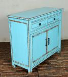 Solid Reclaimed Teak Wood 2 Door, 2 Drawer Sideboard Console Server