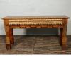 CARVED SOLID TEAK WOOD CONSOLE