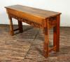 CARVED SOLID TEAK WOOD CONSOLE 