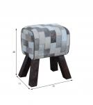 GENUINE LEATHER STOOL BENCH