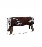 GENUINE LEATHER STOOL BENCH 