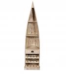 RECLAIMED WOOD BOAT NAUTICAL WINE RACK BOOKCASE W/ SHELVES