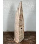 SOLID RECLAIMEDTEAK WOOD BOAT NAUTICAL WINE RACK BOOKCASE W/ SHELVES