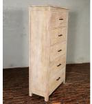 Solid Reclaimed Teak Wood Dresser Bureau Chest 