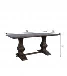 SOLID WOOD PEDESTAL DINING TABLE 