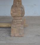 SOLID WOOD PEDESTAL DINING TABLE 