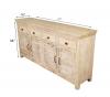 SOLID RECLAIMED TEAK WOOD SIDEBOARD
