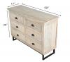 SOLID RECLAIMED TEAK WOOD 6 DRAWER DRESSER CHEST BUREAU SIDEBOARD