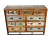 SOLID RECLAIMED TEAK WOOD 9 DRAWER DRESSER CHEST BUREAU SIDEBOARD