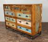 SOLID RECLAIMED TEAK WOOD 9 DRAWER DRESSER CHEST BUREAU SIDEBOARD