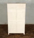SOLID WOOD HAND PAINTED ADVERTISING 2 DOOR STORAGE CABINET