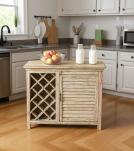 SOLID RECLAIMED TEAK WOOD WINE BAR W/ CABINET