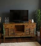 SOLID RECLAIMED TEAK WOOD 4 DOOR & 3 DRAWERS  CONSOLE SIDEBOARD