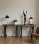 LIVE EDGE SOLID ACACIA CONSOLE / SOFA TABLE
