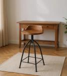 WOODEN IRON STOOL
