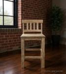 SOLID RECLAIMED TEAK WOOD COUNTER HEIGHT STOOL