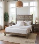 HAND CARVED WOODEN KING SIZE BED