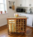 SOLID RECLAIMED TEAK WOOD WINE BAR