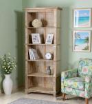 RECLAIMED TEAK 5 SHELF BOOKCASE DISPLAY CASE