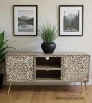 WOOD & METAL MEDIA CONSOLE
