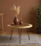 SOLID WOOD LIVE EDGE COFFEE TABLE