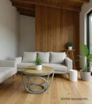SOLID WOOD & IRON COFFEE TABLE