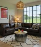 SOLID WOOD & IRON COFFEE TABLE