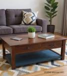 Classic Indian Rosewood 2-Drawer Coffee Table