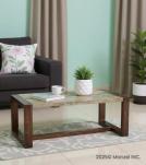 SOLID WOOD & IRON COFFEE TABLE