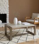SOLID WOOD & IRON COFFEE TABLE