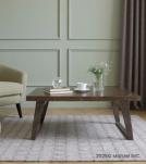 SOLID WOOD LIVE EDGE & IRON COFFEE TABLE