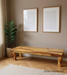 CARVED ROSEWOOD BENCH