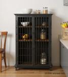 SOLID WOOD & IRON CABINET