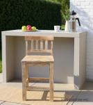 SOLID RECLAIMED TEAK WOOD COUNTER HEIGHT STOOL