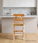 SOLID RECLAIMED TEAK WOOD COUNTER HEIGHT STOOL