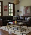 SOLID WOOD & IRON COFFEE TABLE