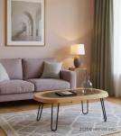SOLID SUAR WOOD SLICE COFFEE TABLE